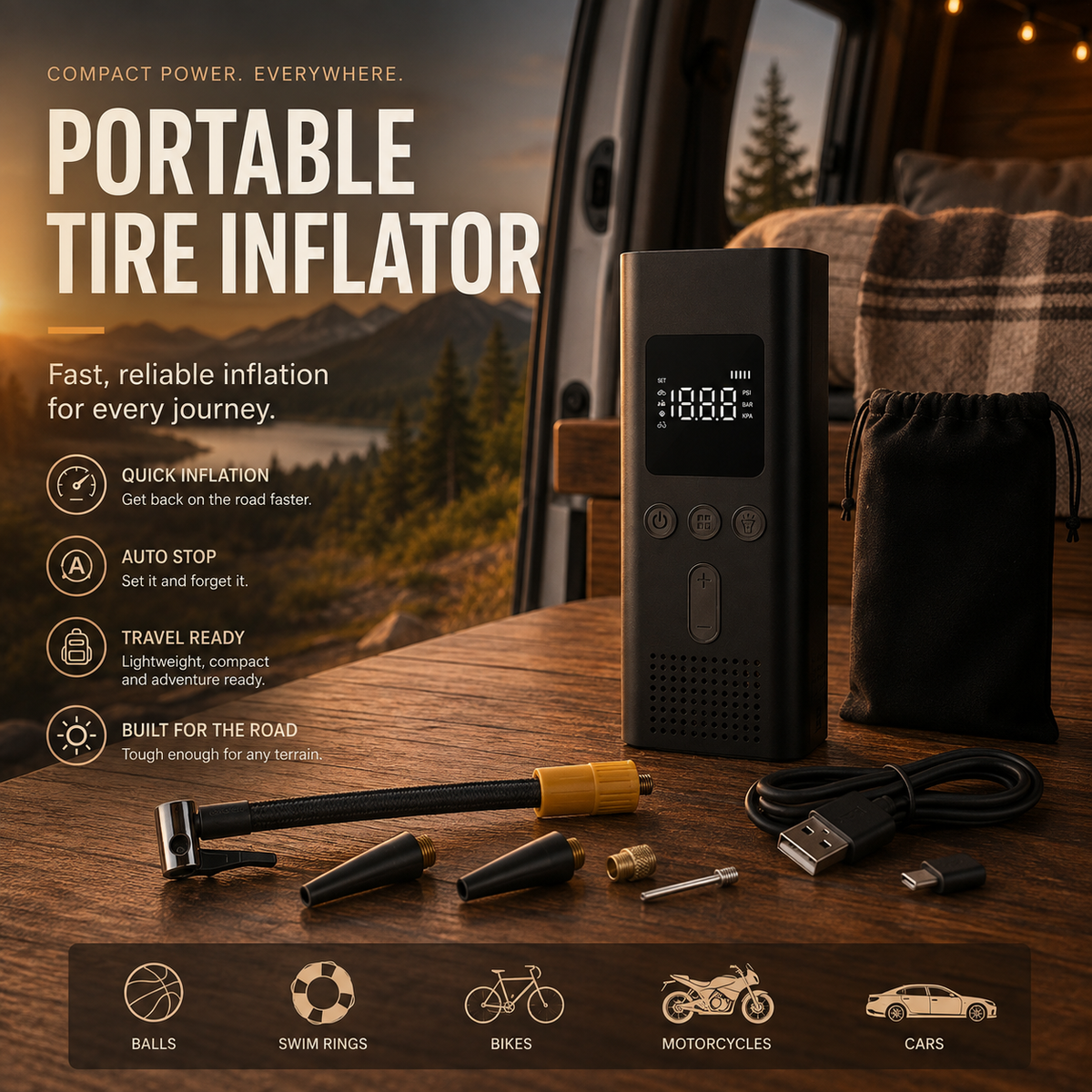 Portable Tire Inflator