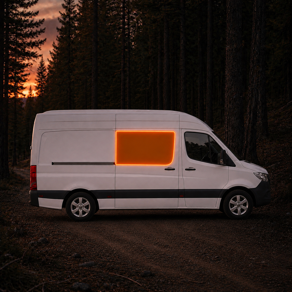 Mercedes Sprinter Window Cover - Sliding Door Window