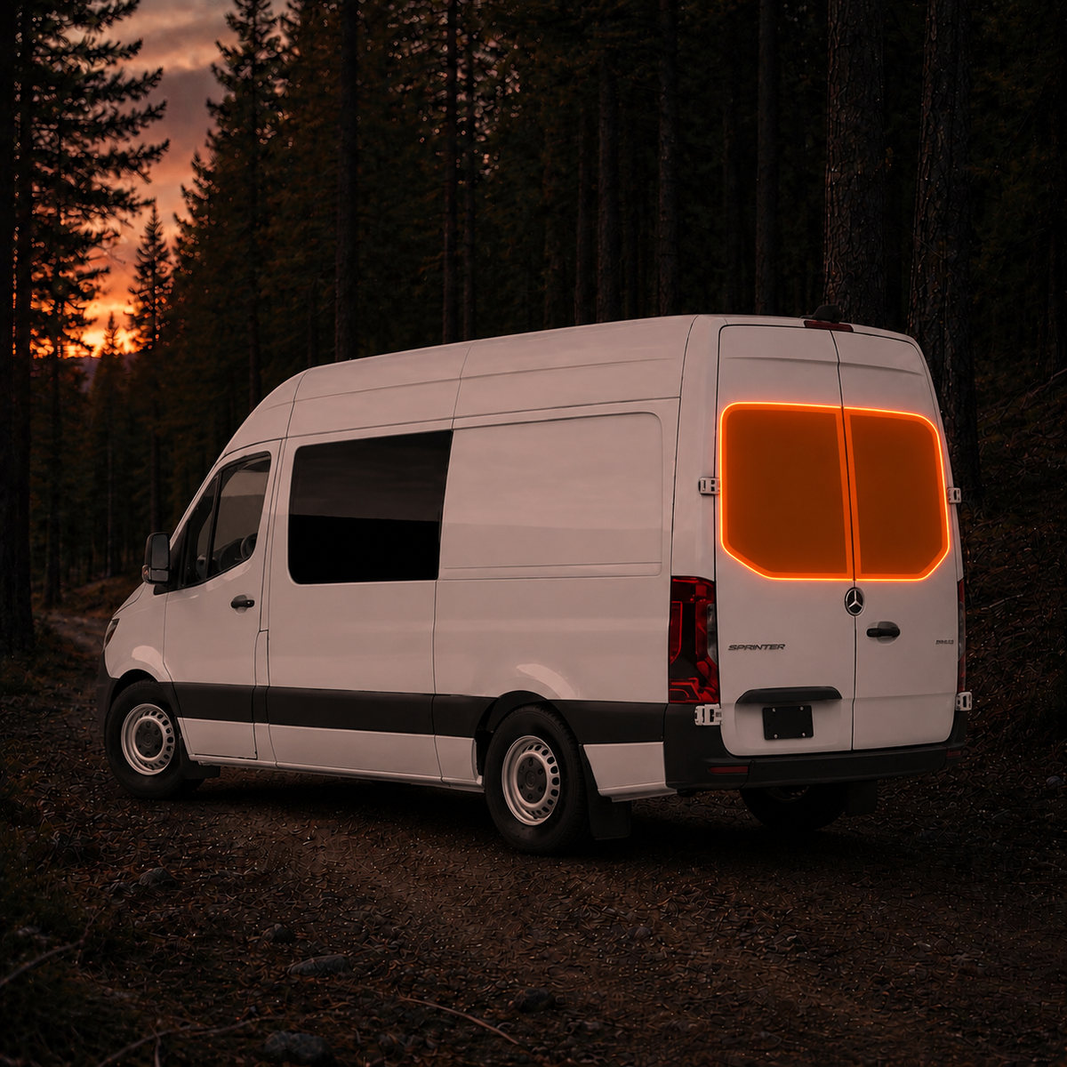 Mercedes Sprinter Window Cover - Rear Door Windows
(Pair)