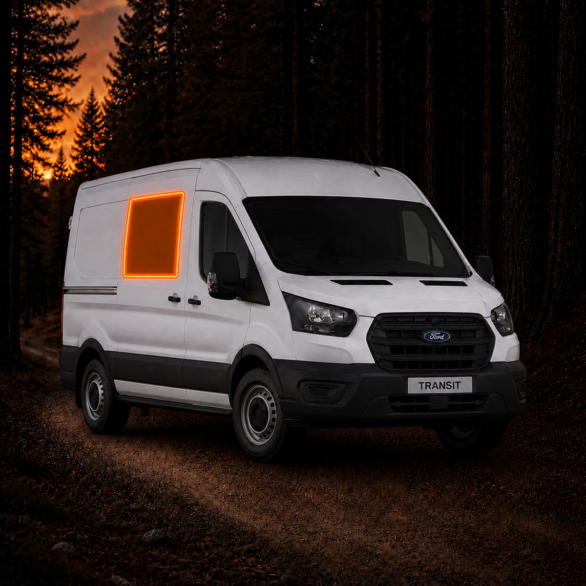 Ford Transit Window Cover - Sliding Door Window