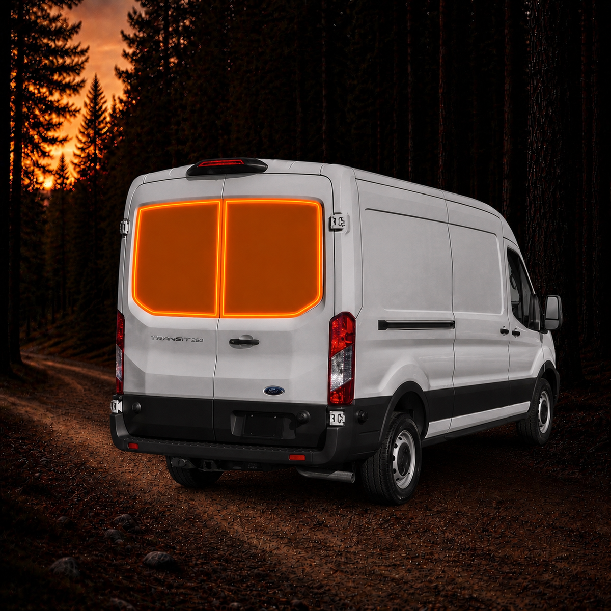 Ford Transit Window Cover -
Rear Door Windows (Pair)